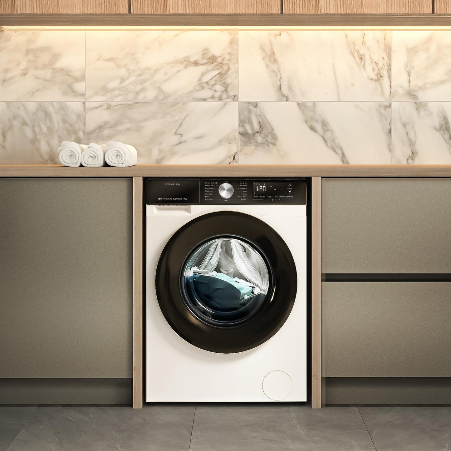 Hisense WF3S9043BW3 9kg 1400 Spin Washing Machine - White