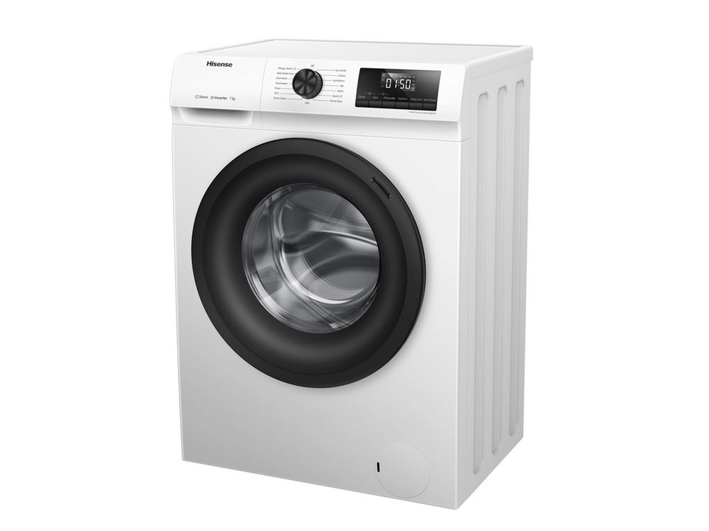 Hisense WF1Q7021BW 7kg 1200 Spin, Steam Washing Machine - White