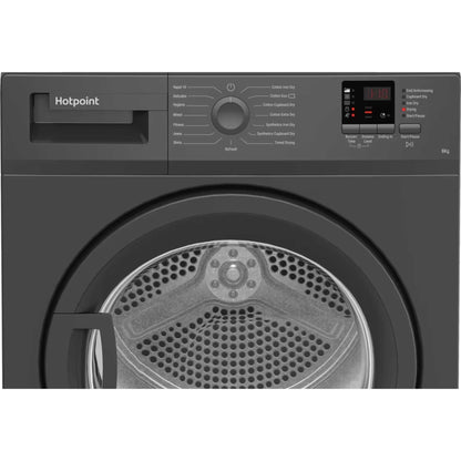 Hotpoint Dryer 8KG Condenser Sensor Dry Graphite - CHDC82GGGDUK