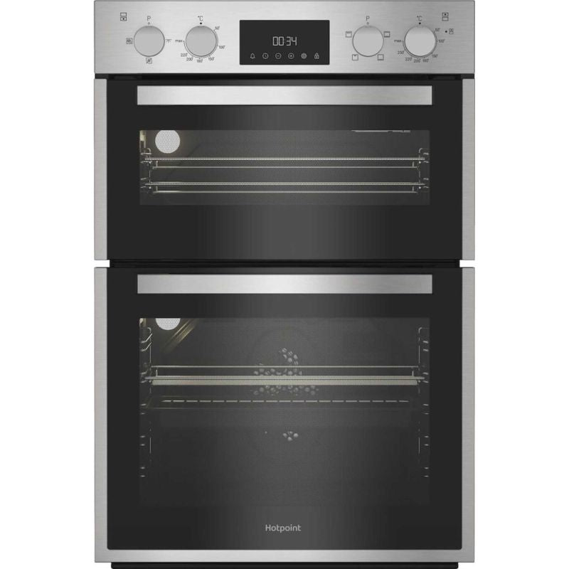 Hotpoint DIH10DIX Built In Electric Fan Double Oven - Stainless Steel