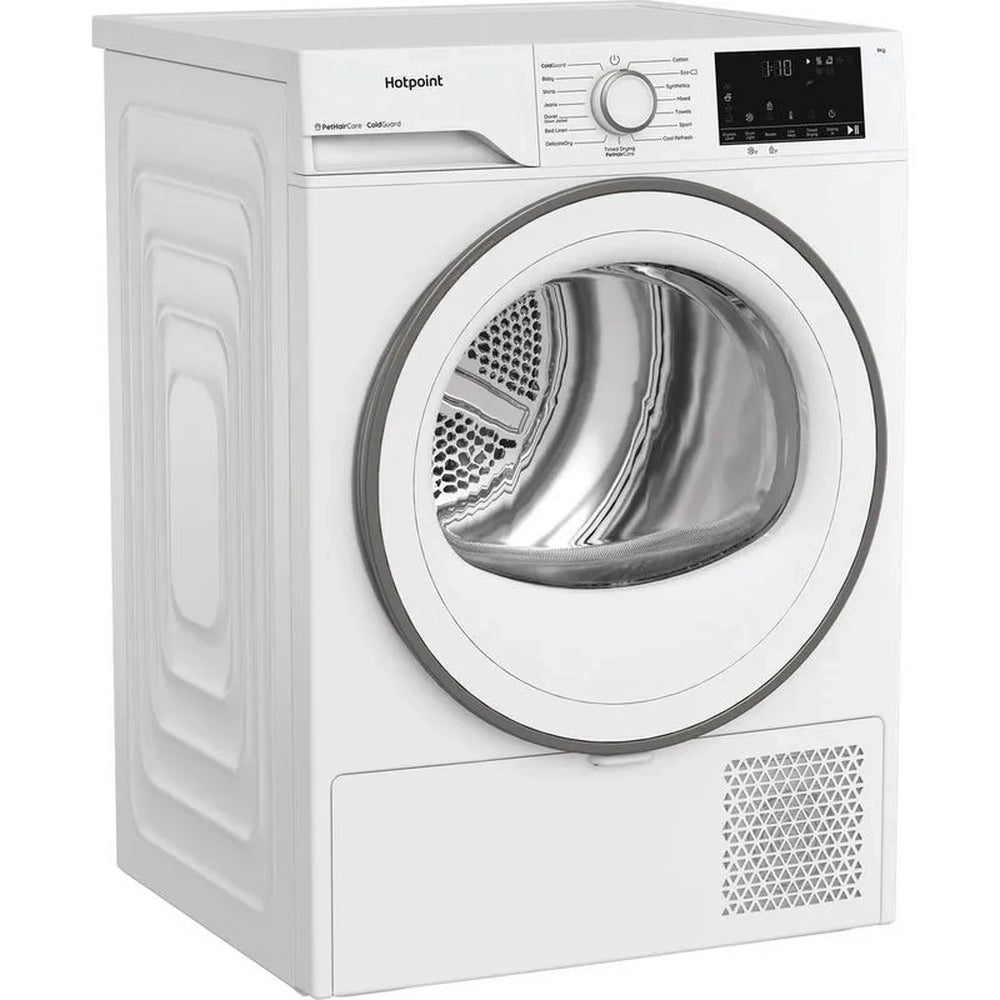 Hotpoint CHD93MWWSUK 9kg Heat Pump Tumble Dryer with Pet Hair Care - White
