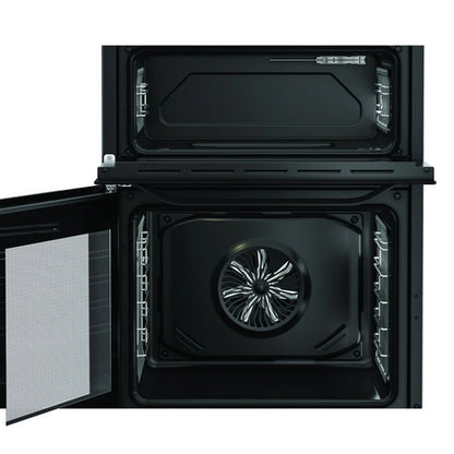 Hotpoint HDE6VDC2B1 60cm Double Oven Electric Cooker with Ceramic Hob - Black