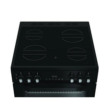 Load image into Gallery viewer, Hotpoint HDE6VDC2B1 60cm Double Oven Electric Cooker with Ceramic Hob - Black
