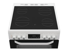 Load image into Gallery viewer, Hotpoint HTE6VDCW - White 60cm Electric Cooker - Ceramic Hob - A Energy
