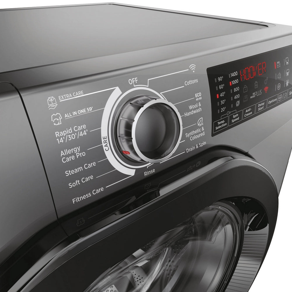 Hoover H3WPS4106TAMBR 10kg, 1400 Spin Washing Machine - Graphite