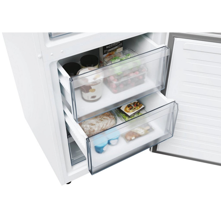 Hoover HONCQ2T618EWKR 60cm 60/40 Frost Free Fridge Freezer - White