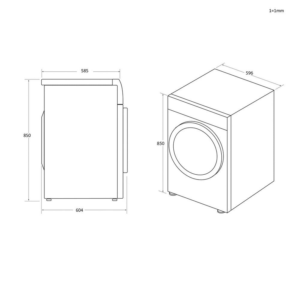 Hoover HREC10TE-80 10kg Condenser Tumble Dryer - White