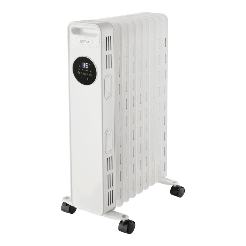 Igenix IG3621 2000W Digital Timer Display Oil filled Radiator White