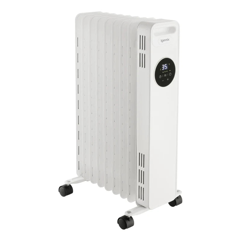 Igenix IG3621 2000W Digital Timer Display Oil filled Radiator White