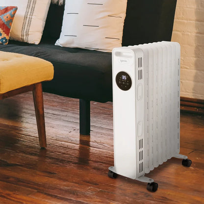 Igenix IG3621 2000W Digital Timer Display Oil filled Radiator White
