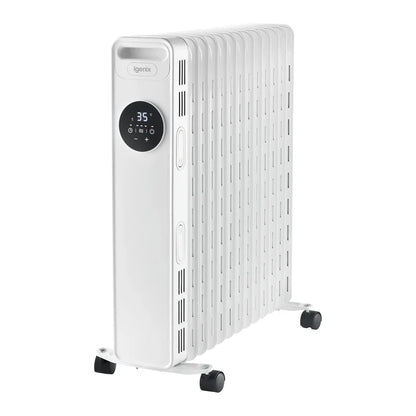 Igenix IG2626 2500W Digital Timer Display Oil filled Radiator White