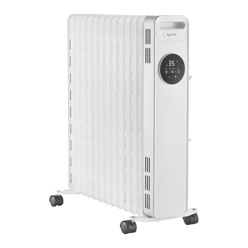 Igenix IG2626 2500W Digital Timer Display Oil filled Radiator White