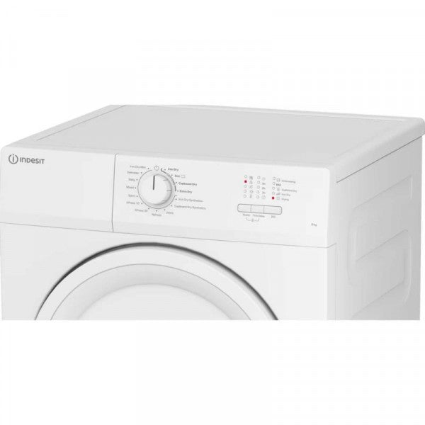 Indesit CYDA81WWGLUK Dryer 8KG Vented Timer Dry White 15 cycles - 85.6cms height