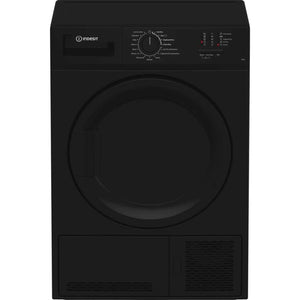 Indesit - CYDC82BBGLUK - 8KG Condenser Sensor Dryer - Black