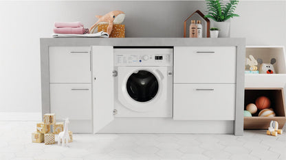 Indesit BIWDIL75148 7kg/5kg 1400 Spin BUILT IN Washer Dryer - White