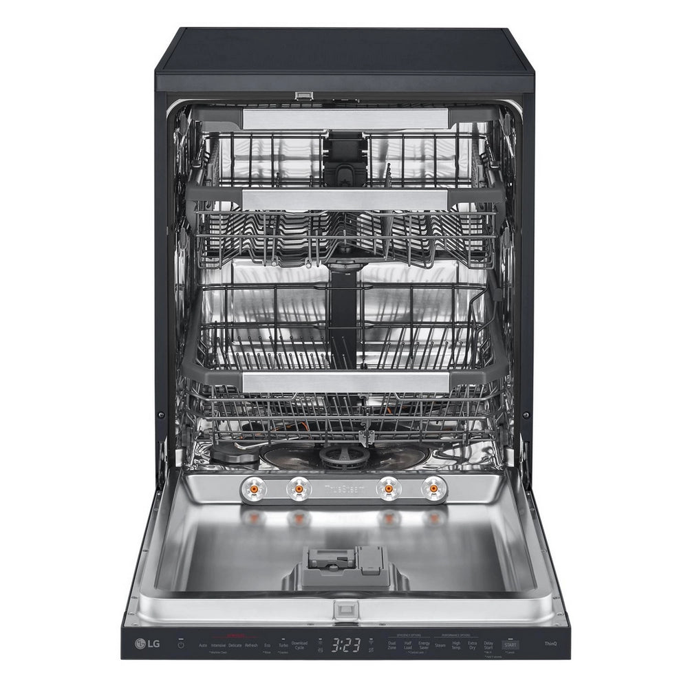 LG TrueSteam™ QuadWash™ DF587HMS WiFi Connected Full Size Dishwasher - Matte Black - 14 Place Settings