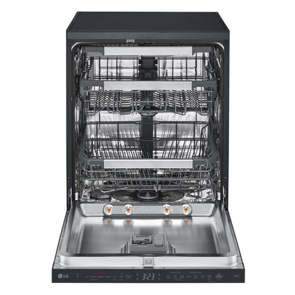 LG TrueSteam™ QuadWash™ DF587HMS WiFi Connected Full Size Dishwasher - Matte Black - 14 Place Settings