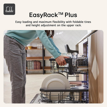 LG TrueSteam™ QuadWash™ DF587HMS WiFi Connected Full Size Dishwasher - Matte Black - 14 Place Settings