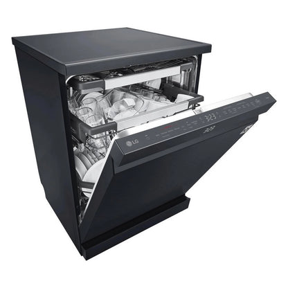 LG TrueSteam™ QuadWash™ DF587HMS WiFi Connected Full Size Dishwasher - Matte Black - 14 Place Settings