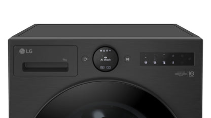 LG F4X7009TBB 9kg 1400 Spin Washing Machine - Black