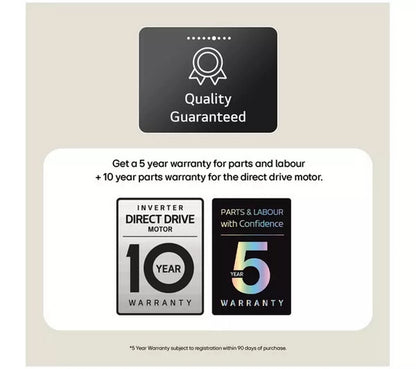 LG Series 4 Pro AI Direct Drive F4Y711NCTN1 - 11 kg Washing Machine - Onyx Black