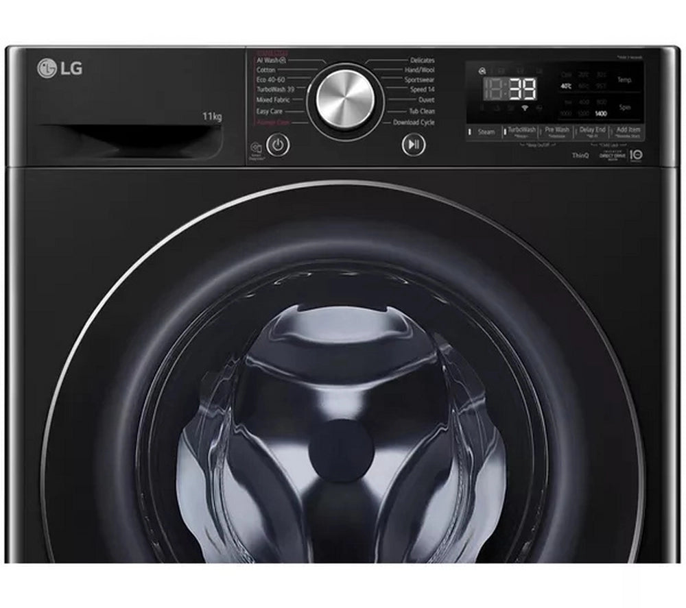 LG Series 4 Pro AI Direct Drive F4Y711NCTN1 - 11 kg Washing Machine - Onyx Black