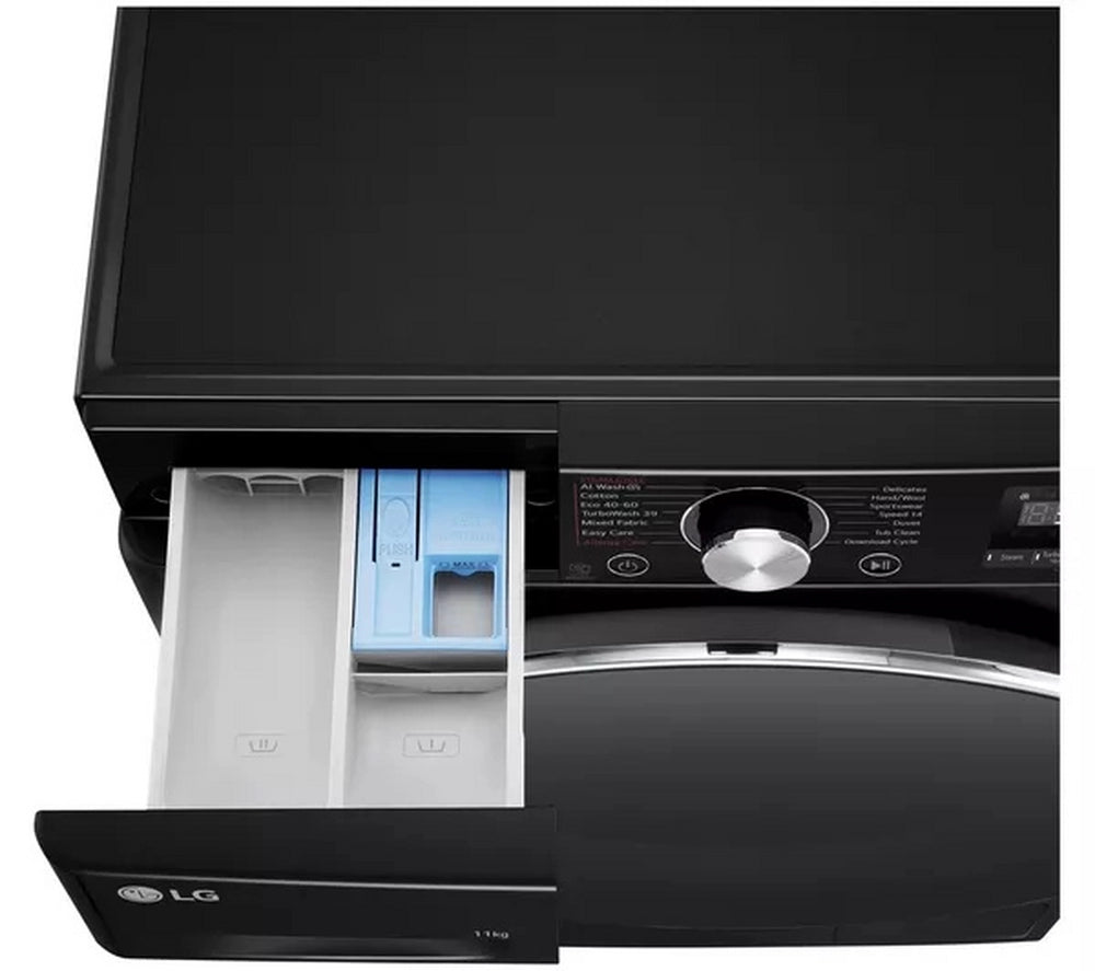 LG Series 4 Pro AI Direct Drive F4Y711NCTN1 - 11 kg Washing Machine - Onyx Black