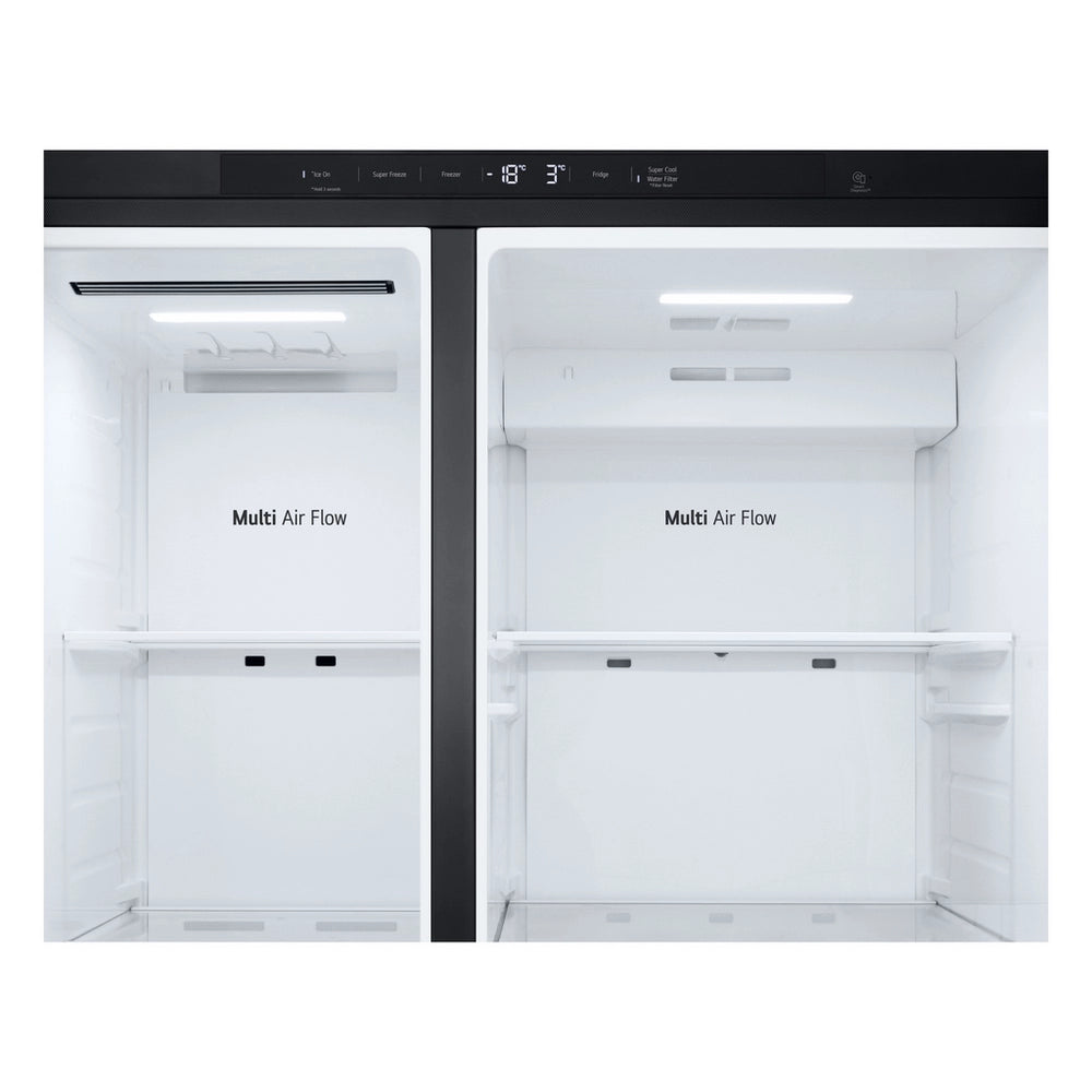LG GSLC40EPPE 91.3cm 50/50 Total No Frost American Fridge Freezer - Matte Black