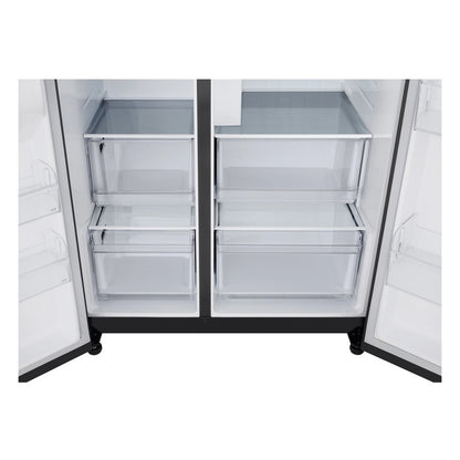 LG GSLC40EPPE 91.3cm 50/50 Total No Frost American Fridge Freezer - Matte Black