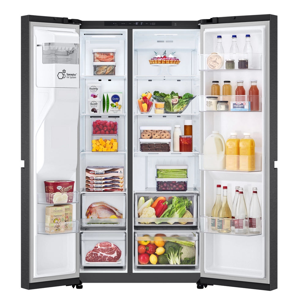 LG GSLC40EPPE 91.3cm 50/50 Total No Frost American Fridge Freezer - Matte Black