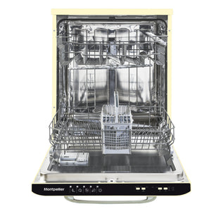 Montpellier MAB1353C 60cm Retro Dishwasher in Cream