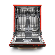 Load image into Gallery viewer, Montpellier MAB1353R Red Retro Look 15 Place Dishwasher
