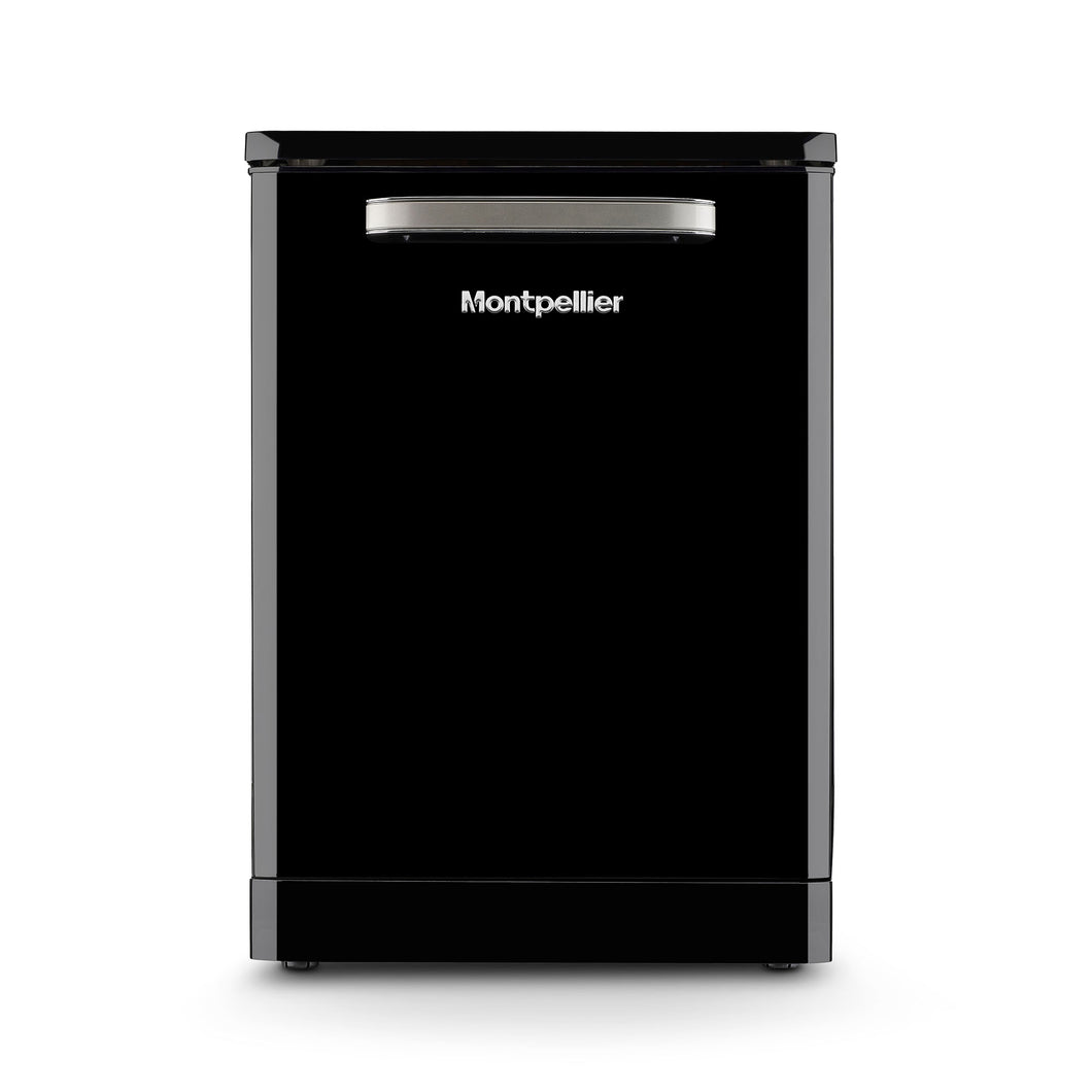 Montpellier MAB1353K Black Retro Look 15 Place Dishwasher