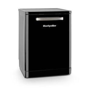 Montpellier MAB1353K Black Retro Look 15 Place Dishwasher