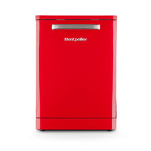 Load image into Gallery viewer, Montpellier MAB1353R Red Retro Look 15 Place Dishwasher
