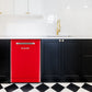 Montpellier MAB1353R Red Retro Look 15 Place Dishwasher