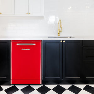 Montpellier MAB1353R Red Retro Look 15 Place Dishwasher