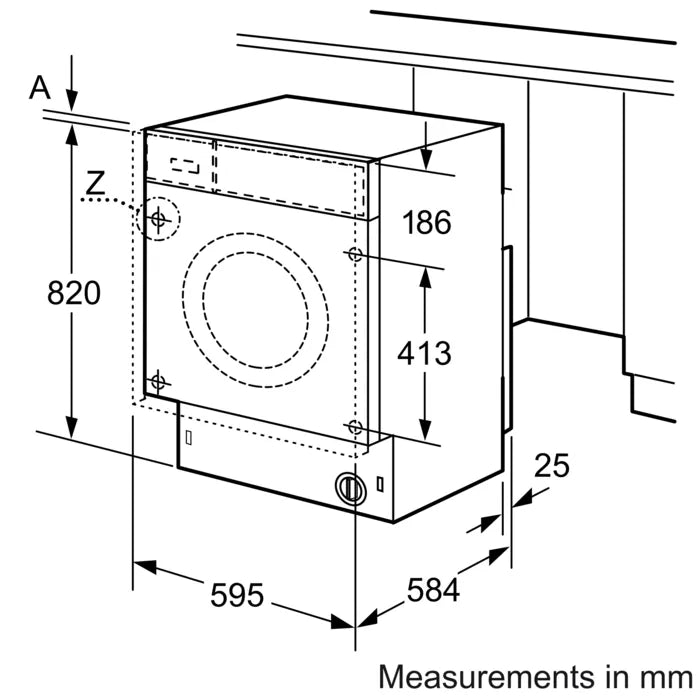Bosch WKD28352GB Integrated Washer Dryer