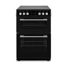 Load image into Gallery viewer, Montpellier MDOC60FK Black 60cm Double Oven Cooker
