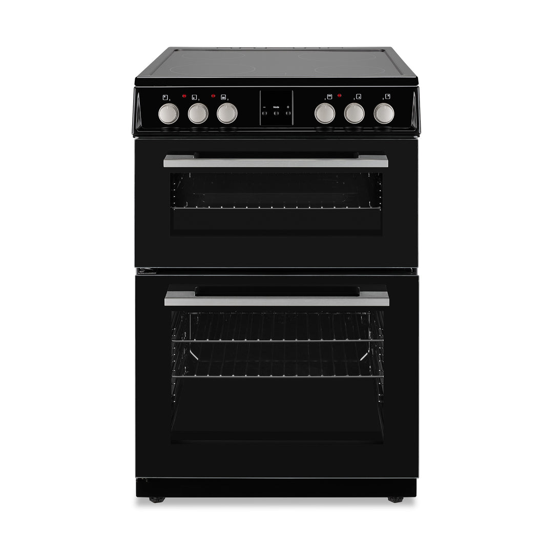 Montpellier MDOC60FK Black 60cm Double Oven Cooker