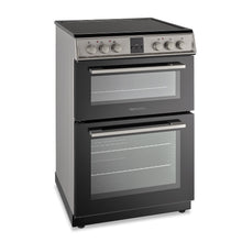 Load image into Gallery viewer, Montpellier MDOC60FS Silver 60cm Double Oven Cooker
