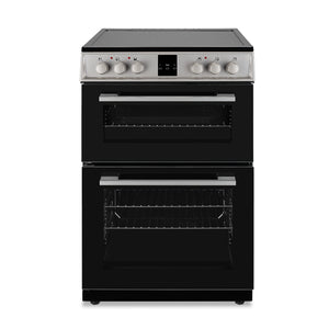 Montpellier MDOC60FS Silver 60cm Double Oven Cooker