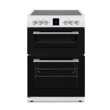 Load image into Gallery viewer, Montpellier MDOC60FW White 60cm Double Oven Cooker
