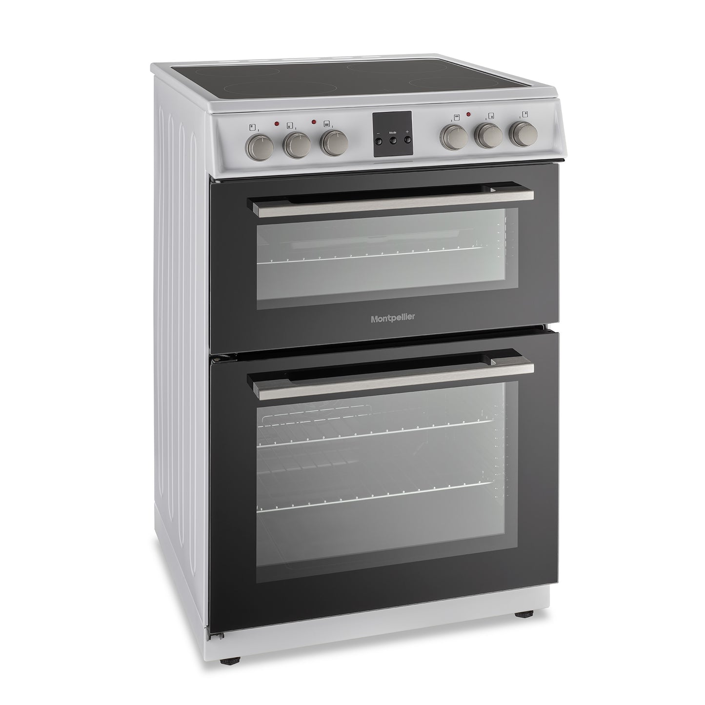 Montpellier MDOC60FW White 60cm Double Oven Cooker