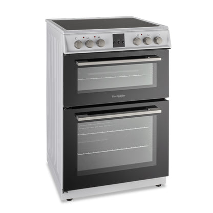 Montpellier MDOC60FW White 60cm Double Oven Cooker