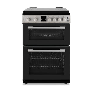 Montpellier MDOG60LS Silver Gas Double Oven Lidded 60cm Cooker