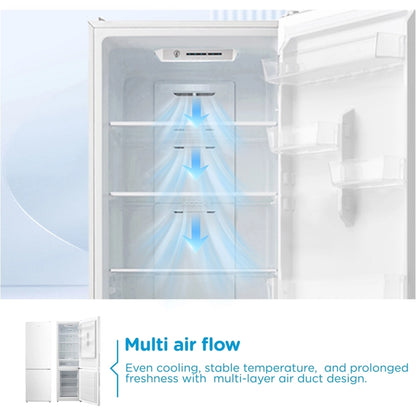 Midea MDRB424FGC01I 70/30 Total No Frost Fridge Freezer - White
