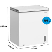 Load image into Gallery viewer, Midea MDRC284FZE01 198 Ltr Static Chest Freezer - White
