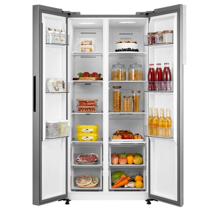 Midea MDRS619FIE46 83.5cm 460L Frost Free Fridge Freezer - Stainless Steel