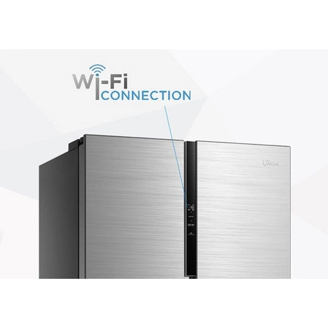 Midea MDRS619FIE46 83.5cm 460L Frost Free Fridge Freezer - Stainless Steel